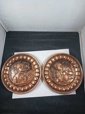 Vintage Coppercraft Guild Copper Wall Plates (2pcs)